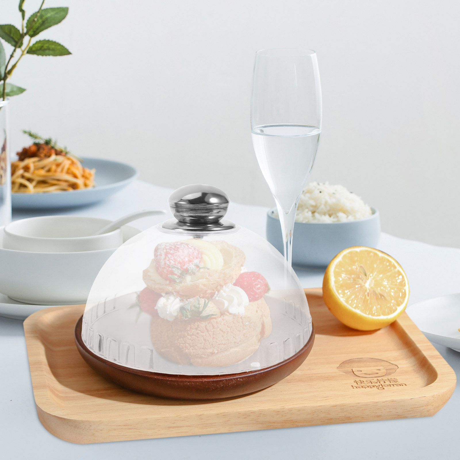 Klare Acryl-Kuchenglocke, rund – Plastic Dome Clear Bewertung und Preis