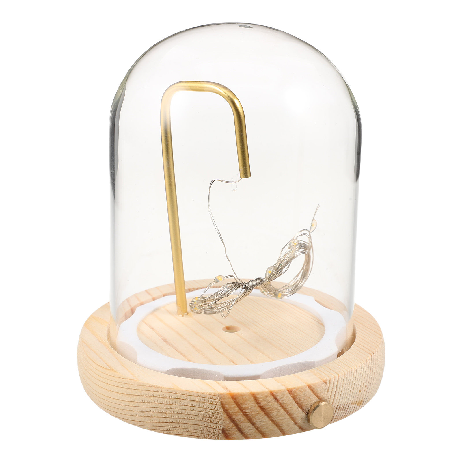 Glasvitrine mit Holzsockel und – Plastic Dome Clear Bewertung und Preis