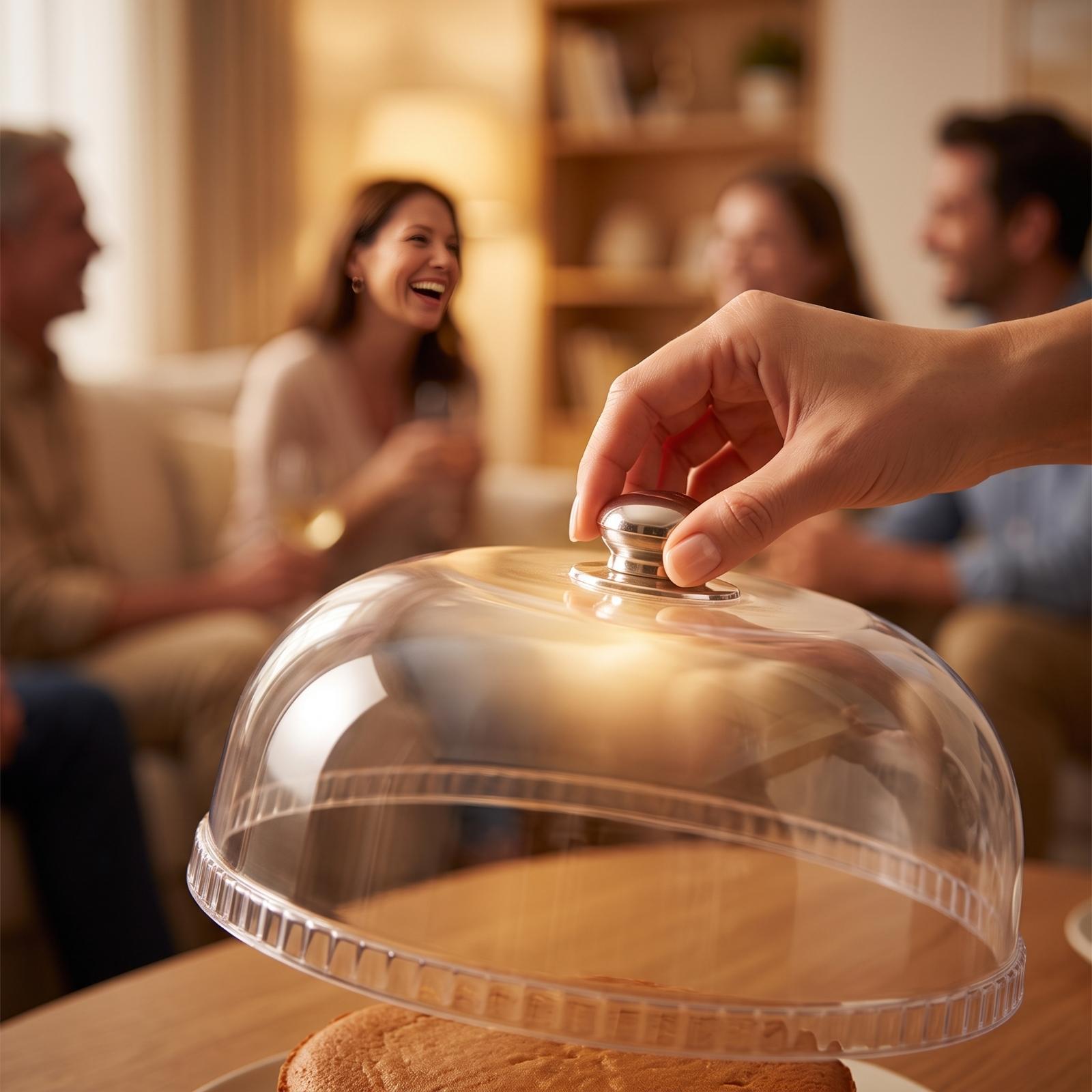 Kuchenglocke, transparente Abd – Plastic Dome Clear Bewertung und Preis