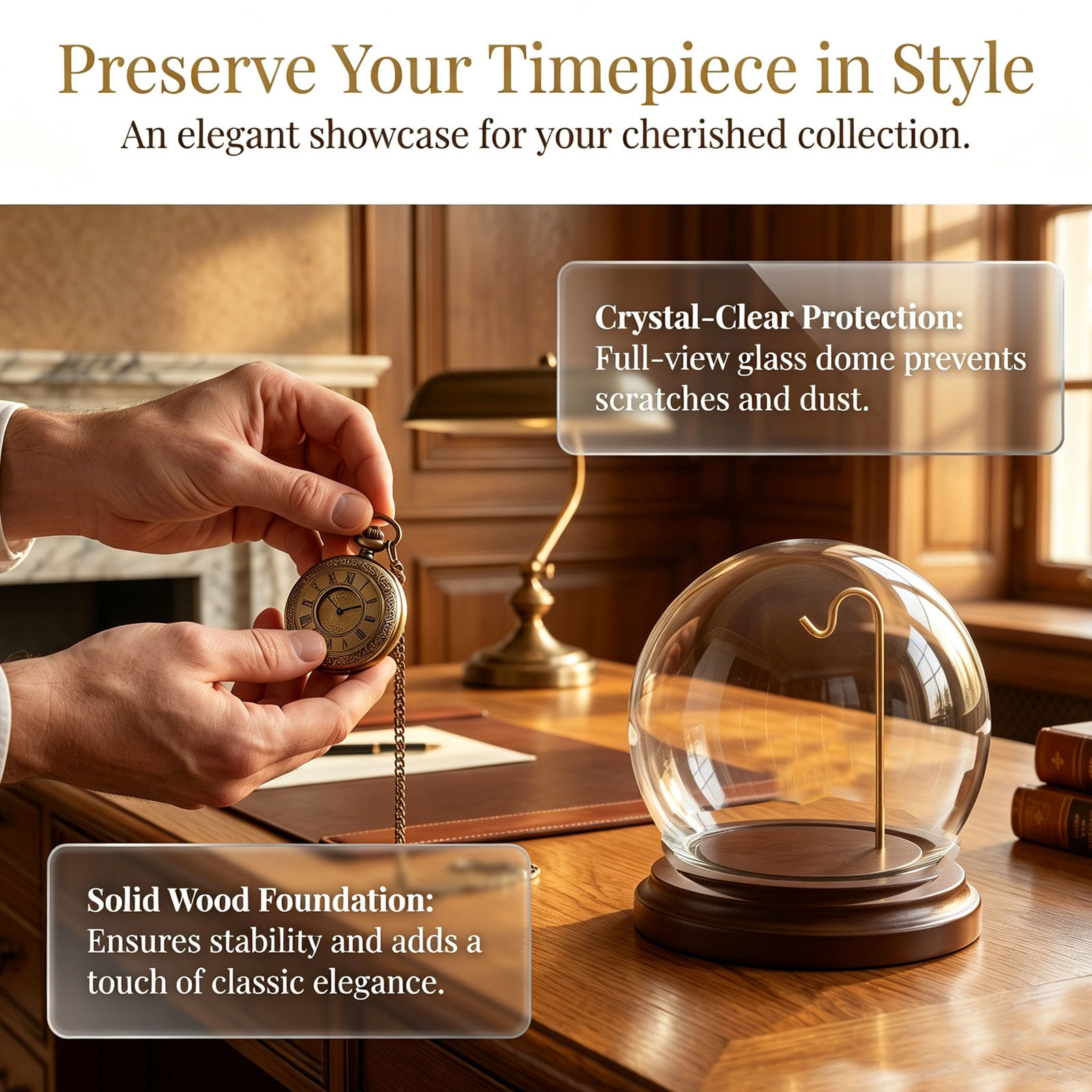 Taschenuhr-Vitrine mit Klarsic – Plastic Dome Clear Bewertung und Preis